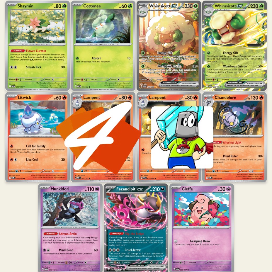 WHIMSICOTT ex : Don't Put Too Many Cards in Your Hand ! PTCGL Gameplay (BLACK BOLT & WHITE FLARE)